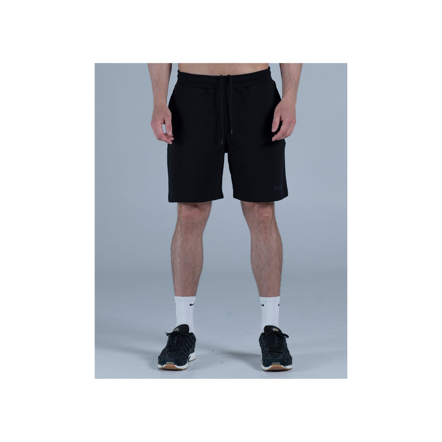 CLASSIC BLACK COTTON SHORTS