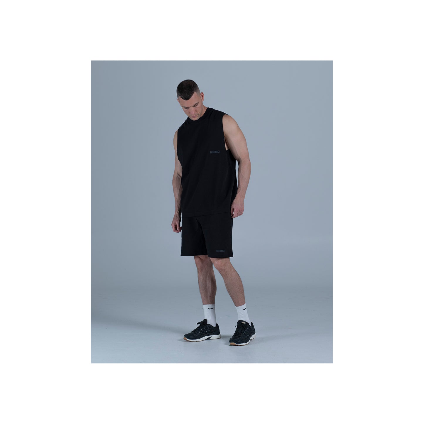 CLASSIC BLACK COTTON SHORTS